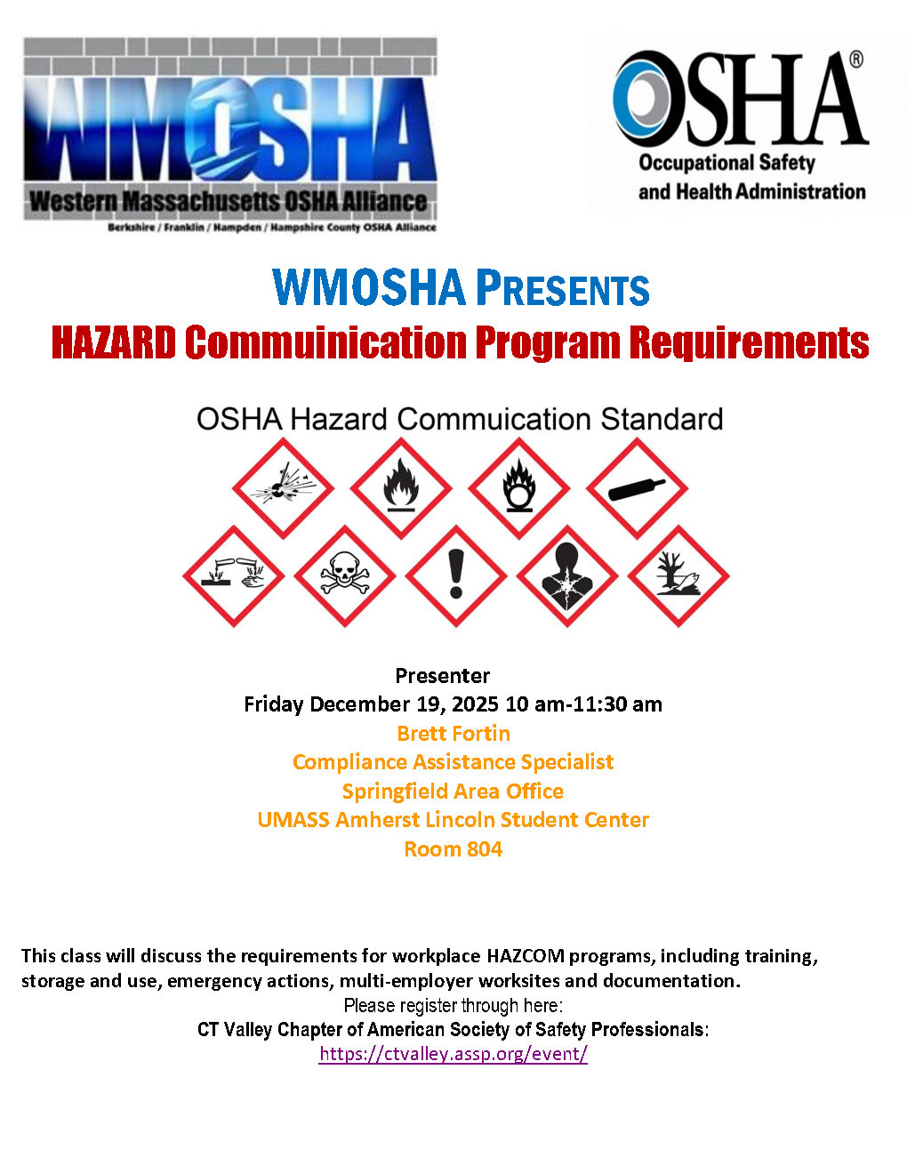 WMOSHA – Hazard Communication Program Requirements – ASSP Connecticut ...